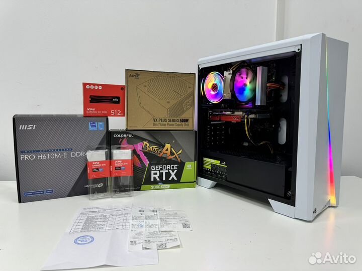 Игровой пк на i3 12100 и RTX 2060 Super