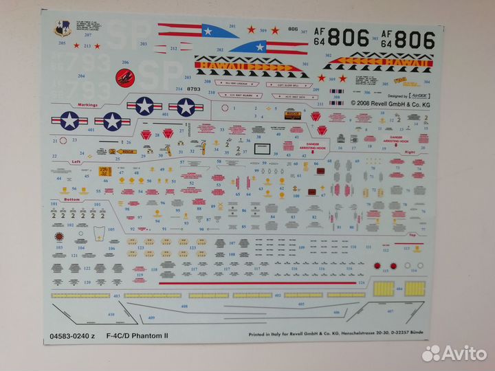 Декали для моделей самолетов 1:48