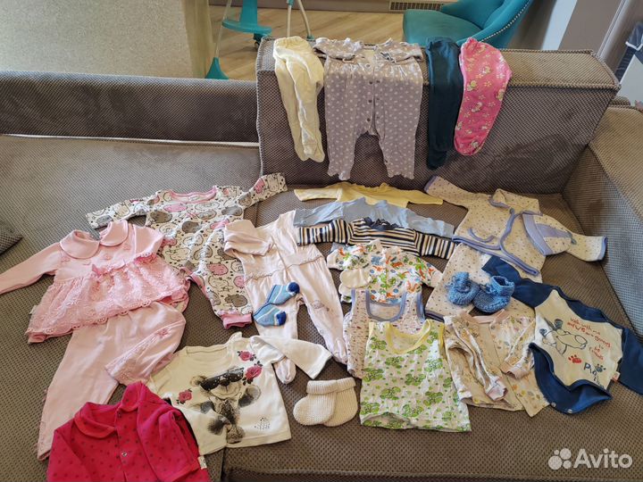 Пакетом одежда на девочку 62-68(продан)