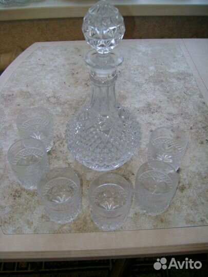 Хрустальный сервиз для коньяка/виски/бренди