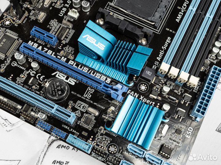 Материнская плата asus M5A78L-M/USB3 AM3+