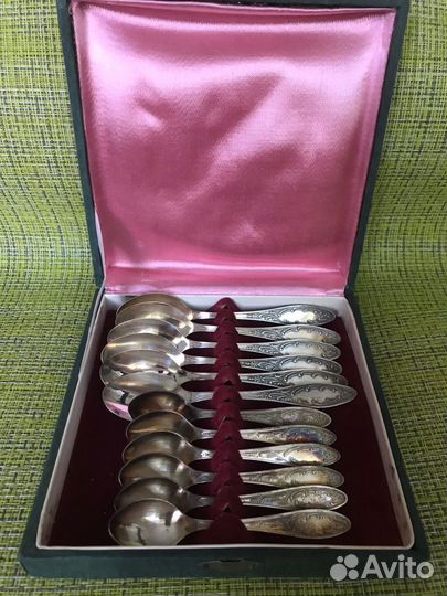 Ложки вилки мельхиор