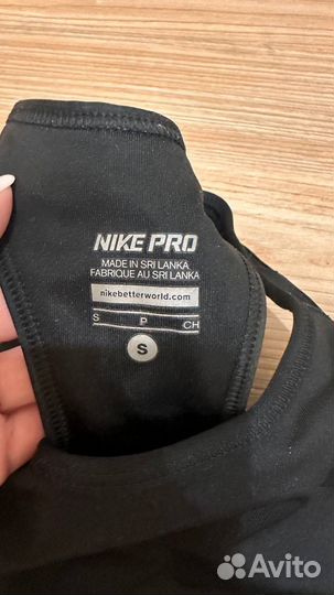 Спортивный черный топ nike оригинал