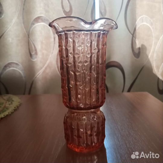 Вазы из цветного стекла СССР