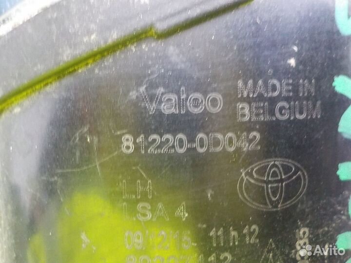 Птф левая Toyota RAV-4 2006-2013