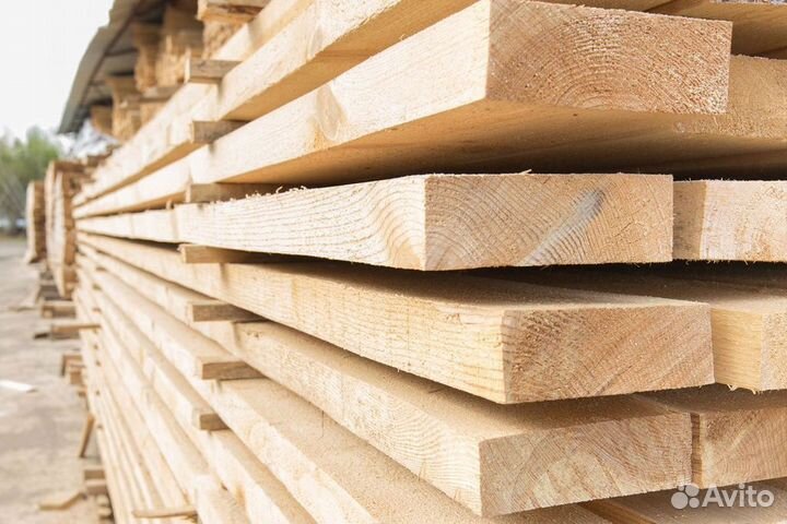Доска обрезная 50х150х6000 стропильная