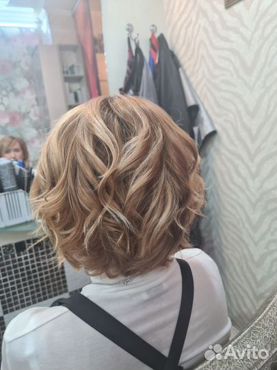 Стрижка женская, покраска, химия на дому с выездом