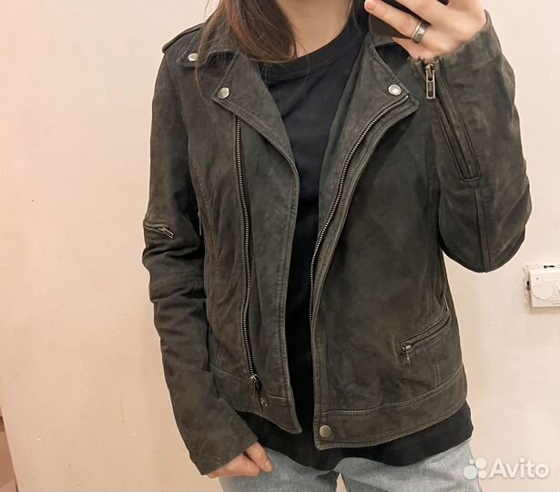 Замшевая куртка selected