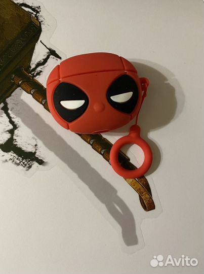 Чехол для airpods pro deadpool (дэдпул)