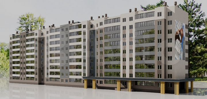 1-к. квартира, 40 м², 1/9 эт.