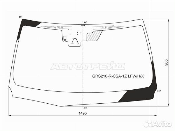 Стекло лобовое