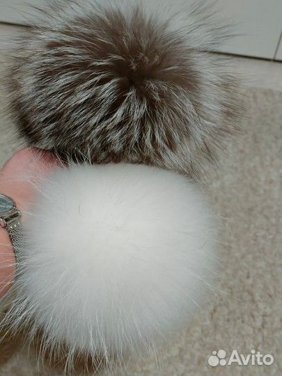 Помпоны из натурального меха