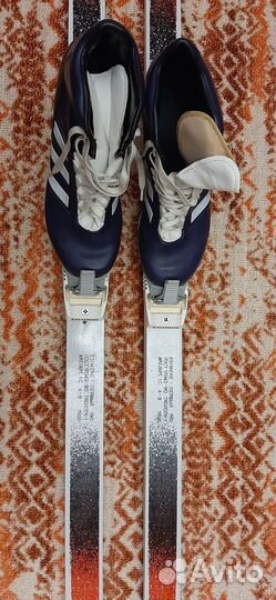Продам беговые лыжи 190 см с ботинками р. 41