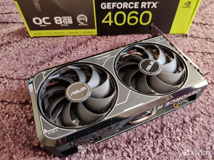 Новая Asus RTX 4060 8GB на гарантии