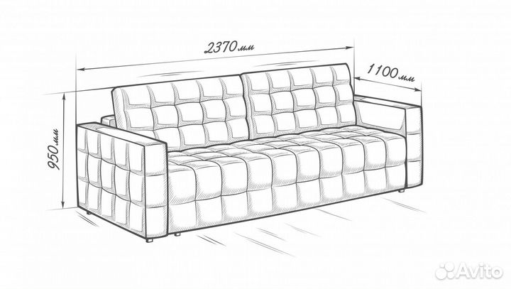 Диван раскладной в рассрочку