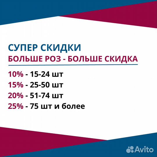 Букет разноцветных роз, Эквадор, 50см 35 шт