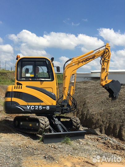 Мини-экскаватор Yuchai YC 25-8, 2023