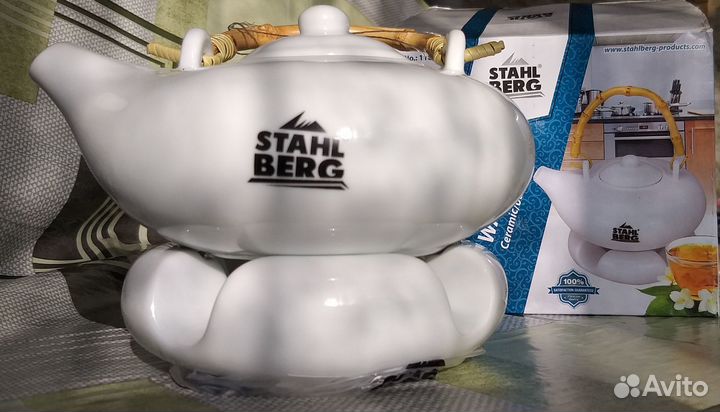 Чайник заварочный керамичес с подогревом stahlberg