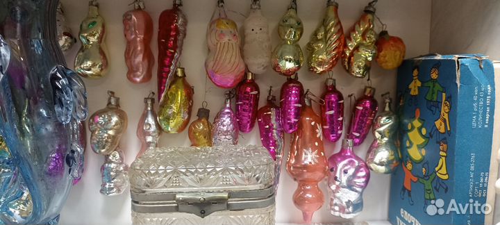 Елочные игрушки СССР звери