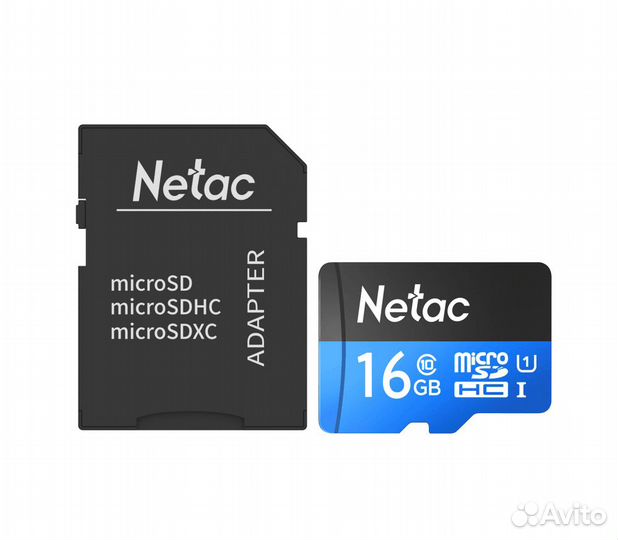 Карта памяти Netac MicroSD card P500 Standard 16GB
