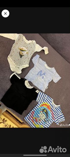 Пакет огромный одежды на мальчика от 62 -86