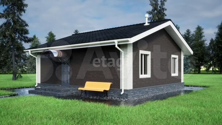 Коттедж 60 м² на участке 6,1 сот.