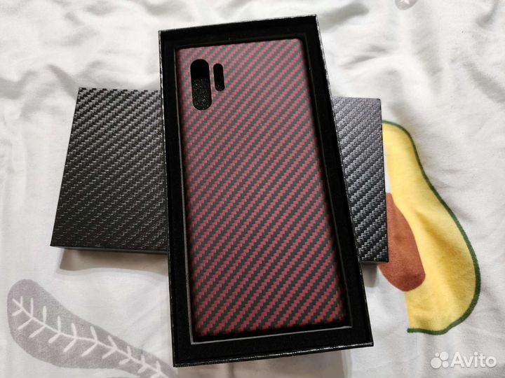 Чехол карбон samsung note 10 plus