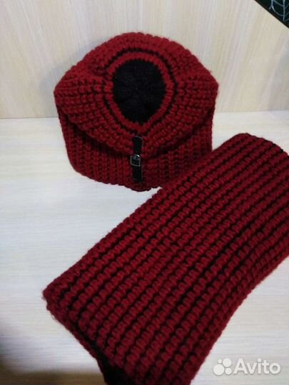 Комплект шапка и шарф - снуд
