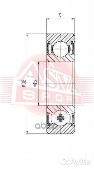 Подшипник универсальный Asva PB7124, FP2181