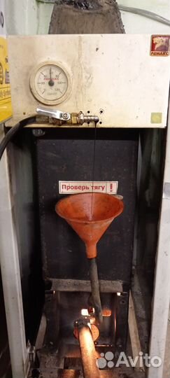 Котел с водяным контуром на отработке