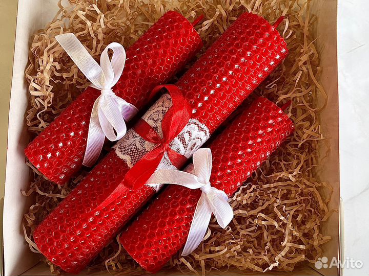 Набор свечей из вощины