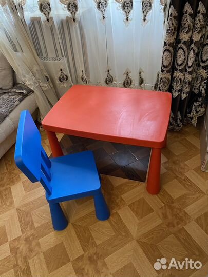 Детский стол и стул IKEA