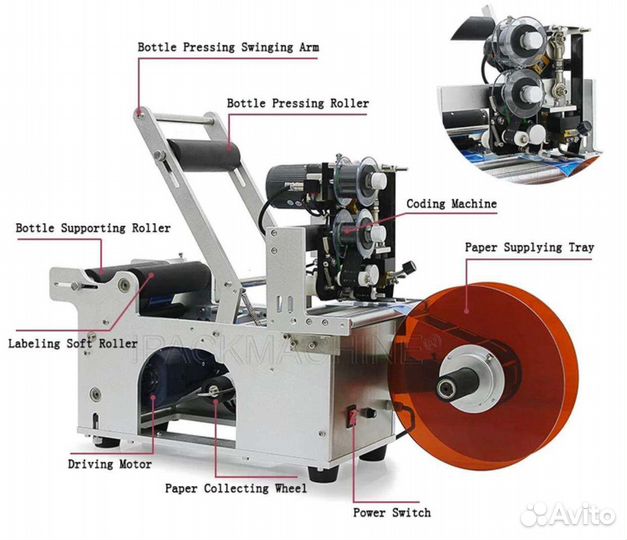 Этикетировщик с датером полуавтоматический мт-50
