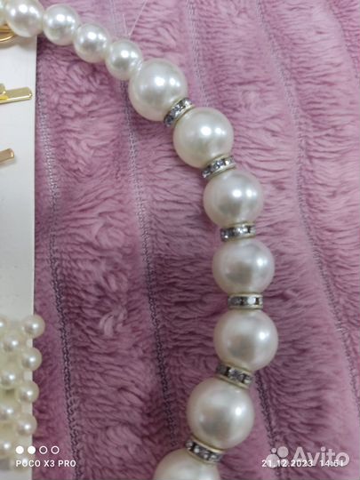 Заколки новые набор 6 шт + ободок, цена за все