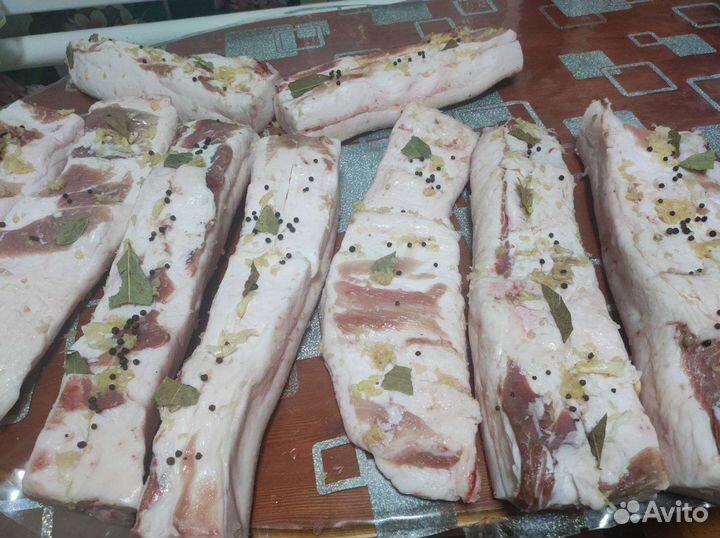 Сало свиное сухой посол