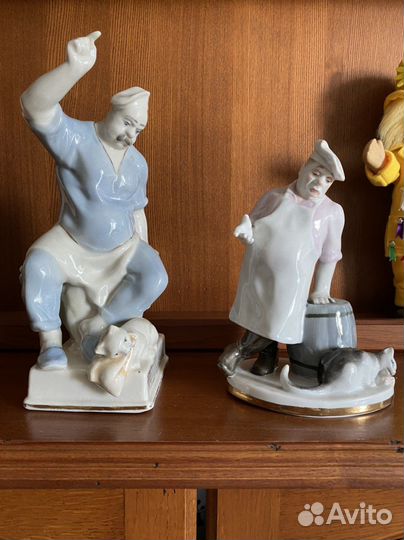 Статуэтка «Повар и кот», пзхк