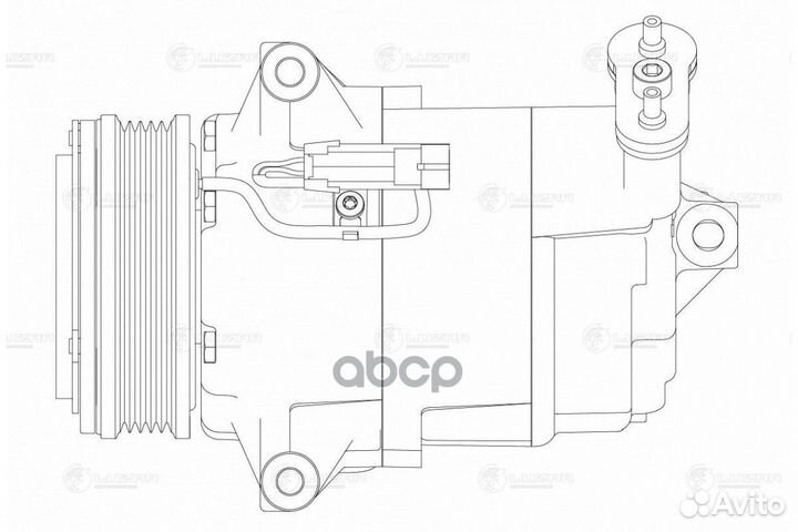 Компрессор кондиционера opel astra H/zafira 05