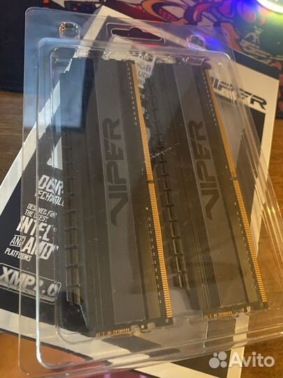 Оперативка ddr4 8гб 2x4 patriot viper 3000MHz