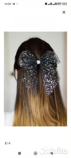 Заколка с бантом и ободок