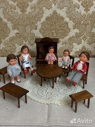 Мебель для кукол гдр дерево