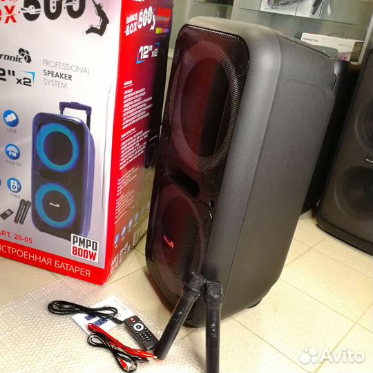 Портативная колонка Eltronic dance BOX 2 мик-на