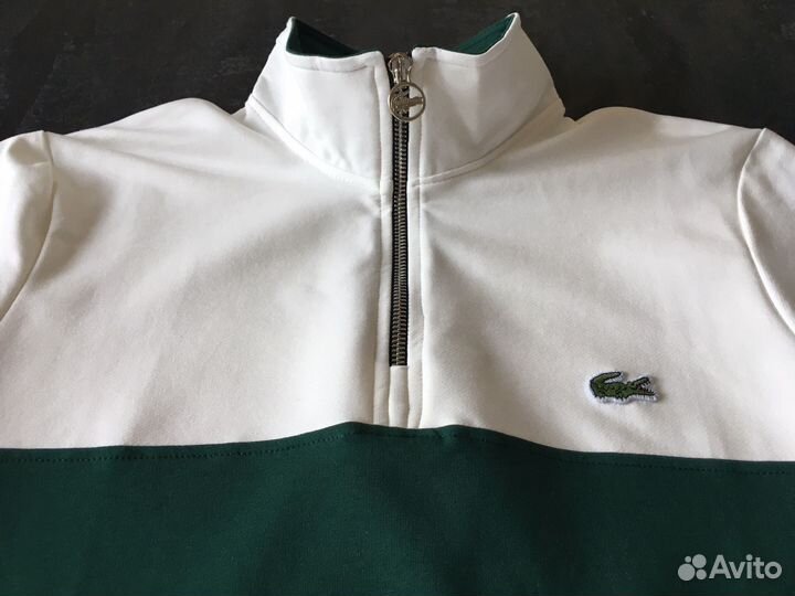 Свитшот зип Lacoste zip кофта с замком