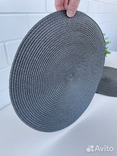 Салфетки сервировочные 4 штуки, серые