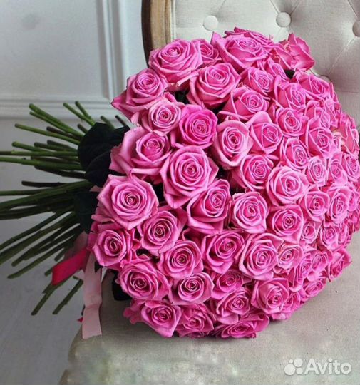 Букет 101 розовая роза