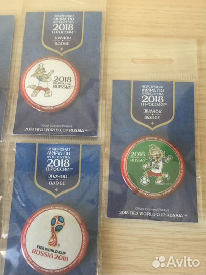 Значки к чм 2018,44 мм