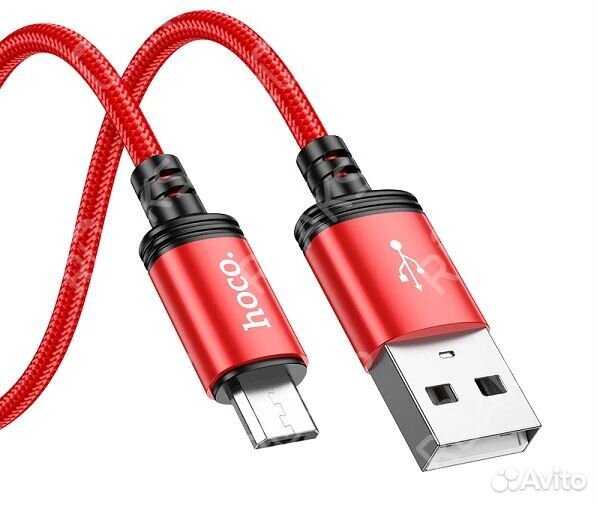 Кабель USB - Lightning, hoco, X89, Wind, 2.4A, 1м