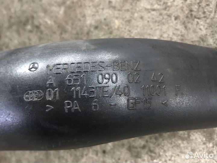 Мерседес спринтер w906 впускной патрубок
