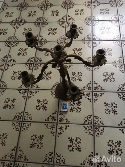 Подсвечник бронзовый б/у