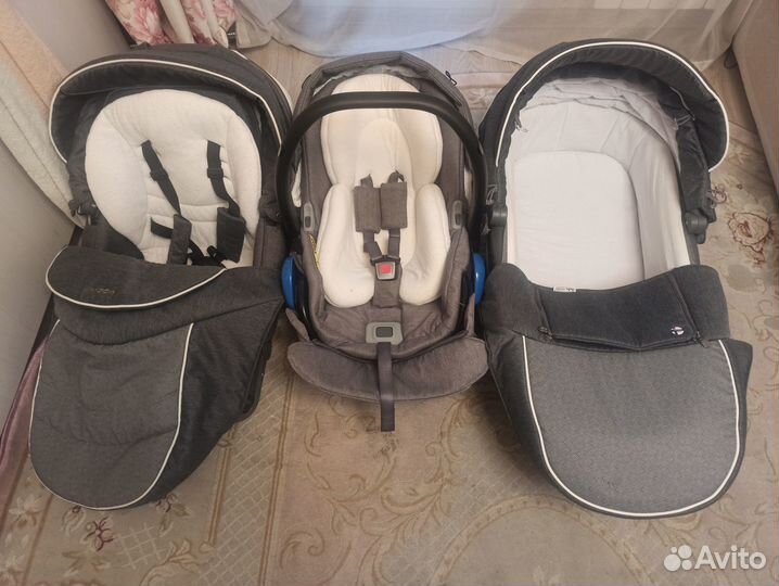 Коляска 3 в 1 bebe mobile movo
