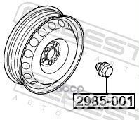 Гайка колесная land rover 3/discovery 3 2005-2009